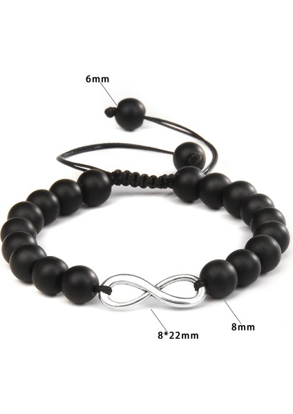 Ayarlanabilir Stil Numara 3 El Yapımı Siyah Halat Örgü Bilezik Şanssız Sınırsız Büyü Beyaz Boncuklu Sonsuzluk Bileklik Sevgililer Dilek Takısı Hediye (Yurt Dışından) fiyatları