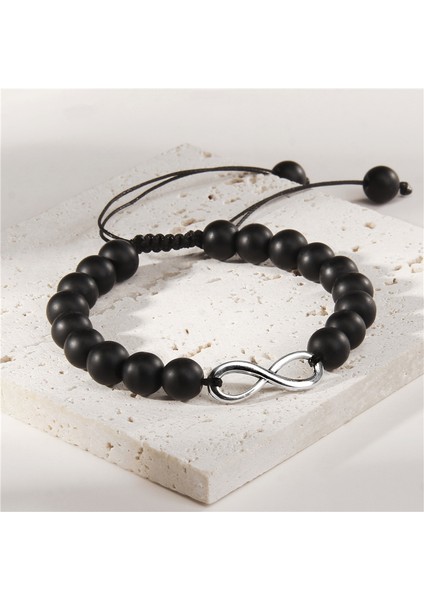 Ayarlanabilir Stil Numara 3 El Yapımı Siyah Halat Örgü Bilezik Şanssız Sınırsız Büyü Beyaz Boncuklu Sonsuzluk Bileklik Sevgililer Dilek Takısı Hediye (Yurt Dışından) indirimleri