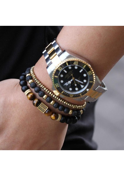 M190MM Stili I Erkek Bileklik Doğal Kaplan Gözü Taşı Boncuk Lapis Lazuli Taşları Difüzör Bilezikler Erkek Takı Hediye (Yurt Dışından) indirimleri