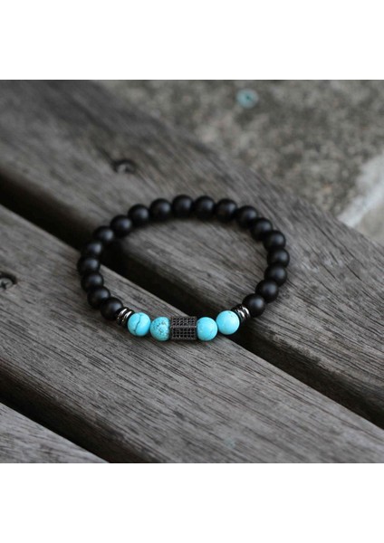 S180MM Stili I Erkek Bileklik Doğal Kaplan Gözü Taşı Boncuk Lapis Lazuli Taşları Difüzör Bilezikler Erkek Takı Hediye (Yurt Dışından)