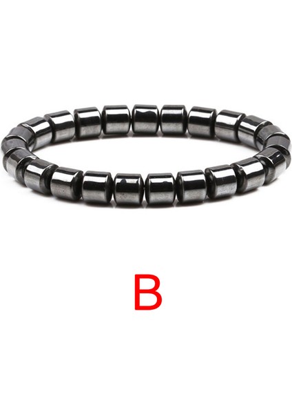 B 1 Adet Siyah Kemik Boncuk Manyetik Terapi Bileklik Biyo Elementler Enerji Germanium Bilezikler Kolye Sağlık Moda Takı (Yurt Dışından)