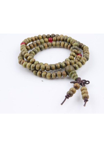 No.2 Boyutu 108 Boncuk 6mm Doğal Sandal Ağacı Budist Buda Ahşap Bileklik Kadın Erkek Düğüm Meditasyon Dua Bilezik Takı Bijuteri (Yurt Dışından) fırsatları