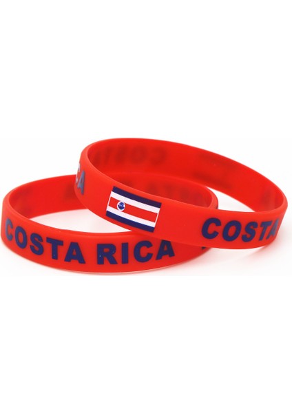 Çoklu Stil Kırmızı 1 Adet Costa Rica Ülke Bayrağı Silikon Bileklik Kırmızı Futbol Spor Hediyelik Eşya Silikon Kauçuk Bilezikler&bilezikler Hediye SH242 (Yurt Dışından)
