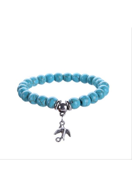 Fil Doğal Howlite Taş Filbaykuşyaşam Ağacıkuşçapraz Şans Bileklik Kadınlar Için Hayvan Şans Bileziği Takı Z233 (Yurt Dışından) modelleri