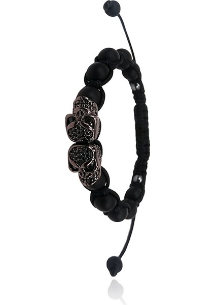 18CM Tarzı Saf Altın Rengi Northskull Paslanmaz Çelik Ikiz Kafatası Bilezikler Gerçek Deri Vatoz Bileziği Erkek Kadın Lüks Saat Aksesuarları Için Uygun (Yurt Dışından)