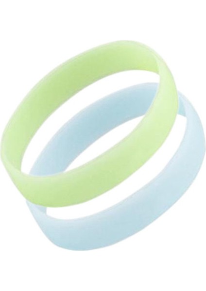 Genç 180X12X2 mm Stili No.13 Boyutu 2 Adet Lüminesans Silikon Bileklik Erkek Kadın Genç Spor Kauçuk Bileziği Koyu Parti Konser El Bantları Bilezik Aksesuarları (Yurt Dışından)