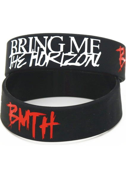 Siyah Stil Siyah 1 Pc Müzik Grubu Geniş Harfler Silikon Bilezikler ve Bileklikler Death Metal Rock Mulicone Bilezik Hayranları Hediyeler SH211 (Yurt Dışından) modelleri