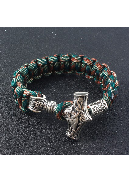Siyah Tabanca Kaplama 3 Renkli Hayat Ağacı Bilezikler Norse Viking Wicca Cuff Celtics Düğüm Manyetik Bilezik Bilezik Kadınlar Erkekler Takı Hediye (Yurt Dışından)