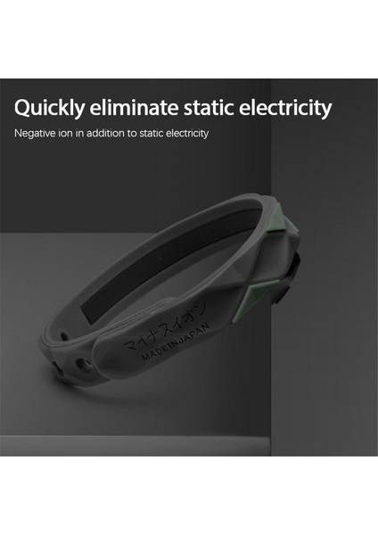 No.4 Boyutu Statik Elektrik Bilekliği Insan Vücudu Statik Elektrik Çözücü Kablosuz Statik Eliminasyon Bileziği (Yurt Dışından)