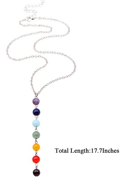 No.9 Boyutu 7 Çakra Reiki Şifa Taşlı Bileklik Yoga Dengesi Enerji Doğal Volkanik Taşlar Boncuklar Kendin Yap Takı Boncuklu Bilezikler (Yurt Dışından)