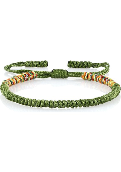 Yeşil Kadın Erkek Tibetli Budist El Yapımı Örgü Ayarlanabilir Şans Bileklik Takılar Için Çok Renkli Bilezikler & Bilezikler (Yurt Dışından)