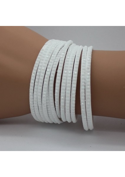 No.1 Boyutu Yeni Moda El Yapımı Kırmızı Kristal Deri Kadın Bilezikler Mozaik Taşlı Charm Bileklik Takı Arkadaşa Hediye (Yurt Dışından)