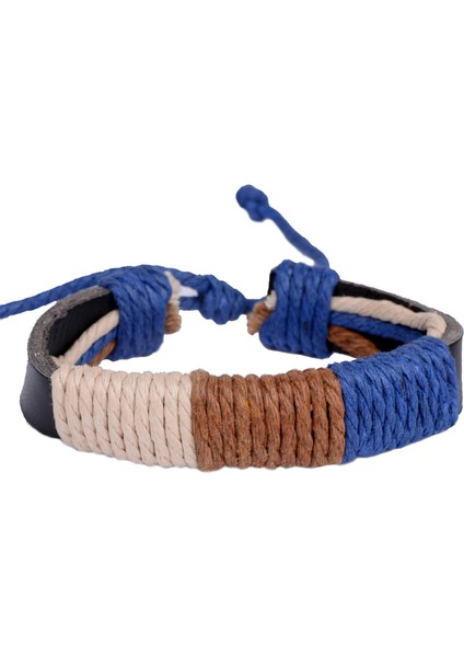 Ah Kadınlar Için Bohem Bilezikler Boho Wrap El Yapımı Örgülü Gerçek Deri Erkek Bileklik Ayarlanabilir Rahat Takı (Yurt Dışından)