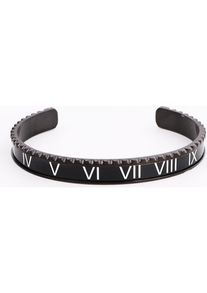23. Altın Siyah Yüksek Takı Bilezik 316L Paslanmaz Çelik Renkli Roma Rakamlı Kolluk Bilezik Erkek Hediye (Yurt Dışından) indirimleri