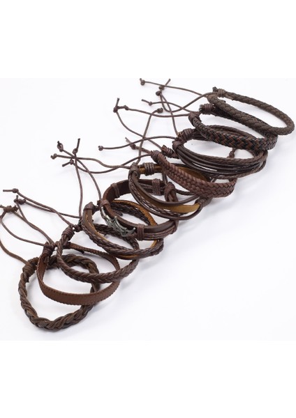 Stil 10 Etik Halat Örgü Inanç Motosiklet Yarasa Charm Deri Bilezikler Erkek Kadın Bilezikler Homme Femme Erkek Takılar Pulseras (Yurt Dışından) fırsatları