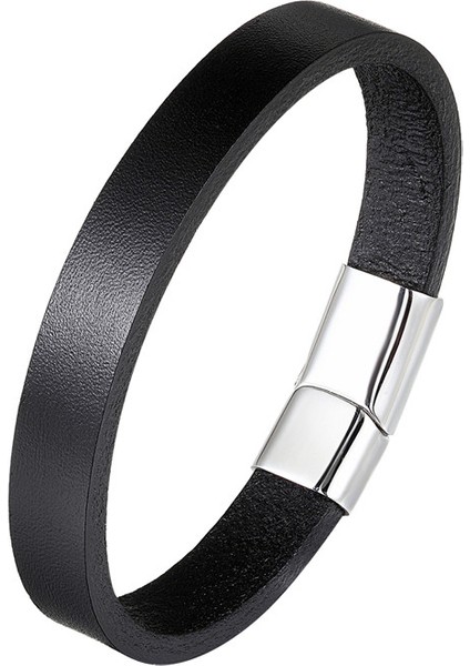 19CM Tarzı Bxg-88 Ccd Moda Gerçek Deri Bilezik Erkek Paslanmaz Çelik Bilezikler Kadın Örme Halat Zinciri Erkek Takı Hediye (Yurt Dışından)
