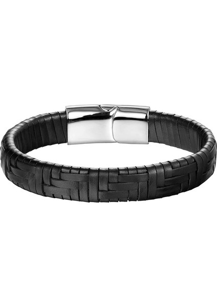 19CM Tarzı Bxg-88 Ccd Moda Gerçek Deri Bilezik Erkek Paslanmaz Çelik Bilezikler Kadın Örme Halat Zinciri Erkek Takı Hediye (Yurt Dışından) fırsatları