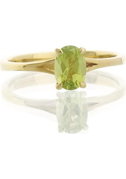 Peridot Oval Tektaş Yüzük fiyatları
