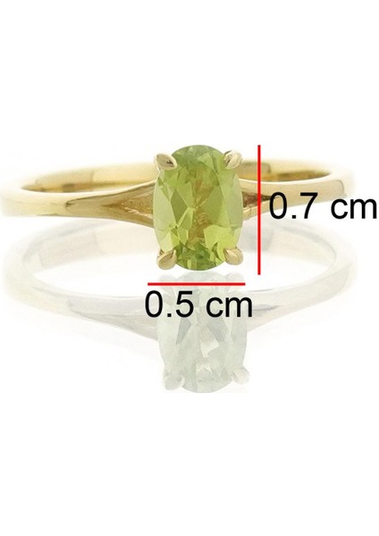 Peridot Oval Tektaş Yüzük indirimleri