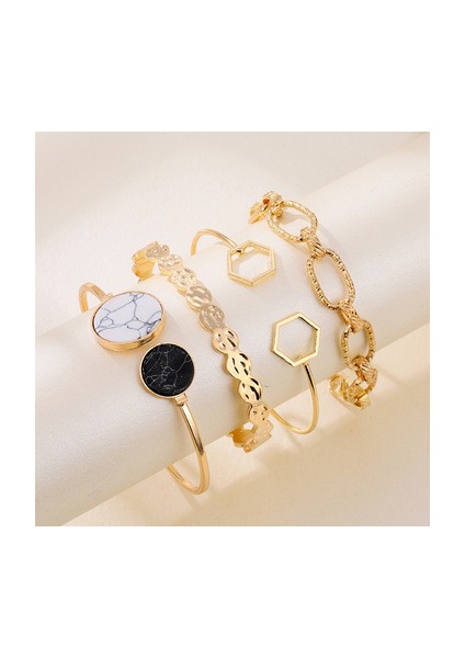 AL22-7 2021 Yeni Ince Işçilikli Lüks Kalın Zincir Punk Stili Bilezik Abartılı Moda Takı Retro Portre Sikke Aksesuarları (Yurt Dışından)