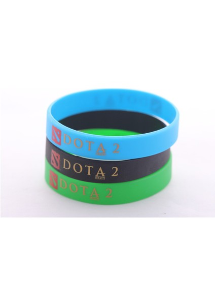 Taşımak Jınse Moda Kule Oyunları Silikon Dota 2 Bilezikler Kollar Bileklikler Yeşil Mavi Siyah Moda Takı Hediye Erkek Kız WSB009 (Yurt Dışından) modelleri