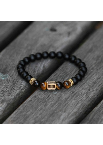 XL210MM Stili G Erkek Bileklik Doğal Kaplan Gözü Taşı Boncuk Lapis Lazuli Taşları Difüzör Bilezikler Erkek Takı Hediye (Yurt Dışından)