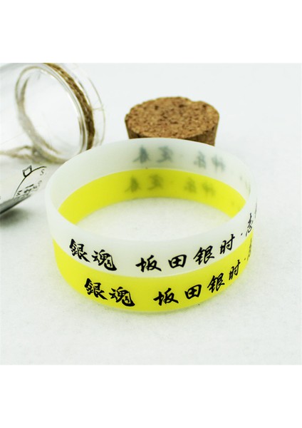 Sarı Çizgi Film Anime Gintama Şeker Renkli Silikon Spor Bileklik Kadınlar En Iyi Arkadaş Kauçuk Bilezik Erkekler Takı Pulsera Hediye (Yurt Dışından) fırsatları