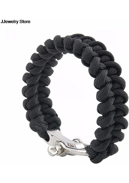 Erkek Kadın Için El Yapımı Kamp Paracord Bileklik Homme Paraşüt Halat Toka Hayatta Kalma Bileziği Örme Takı (Yurt Dışından) fırsatları