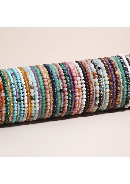 No.1 Boyutu 1 Adet 4mm Enerji Boncuk Bilezik Doğal Kaplan Gözü Lapis Lazuli Taş Bilezik Kadın Erkek Yuvarlak Taş Esnek Bilezik Yoga Takı (Yurt Dışından) fiyatları