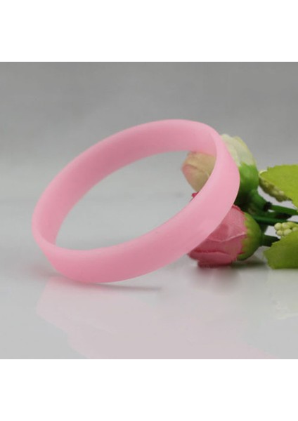 No.3 Boyutu Erkek Kadınlar Için Parlak Kauçuk Bilezikler Basketbol Spor Bileklikleri Silikon Ter Bandı Esnek Bilezikler (Yurt Dışından)