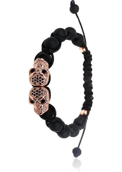 17CM Tarzı Gül Altın Rengi Northskull Paslanmaz Çelik Ikiz Kafatası Bilezikler Gerçek Deri Vatoz Bileziği Erkek Kadın Lüks Saat Aksesuarları Için Uygun (Yurt Dışından) fırsatları