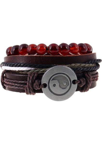 No.80 Boyutu Sıcak Satış ve Vintage Gitar Şans Boncuk Bilezik Erkekler ve Kadınlar Için Moda Müzik Bilezik Deri Bilezikler Bangles Pulseira (Yurt Dışından)