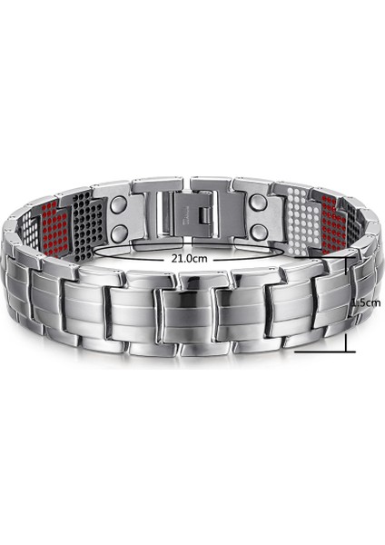 S Bilezik Ayarı Rainso Lüks Erkek Takı Bilezik Titanyum Manyetik Denge Sağlık Bakımı Bileklik Erkek El Zinciri Dropship (Yurt Dışından) fırsatları