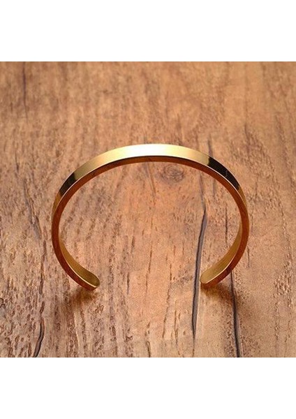 No.2 Boyutu 2021 Moda Spor Bilezikler Bilezikler Erkek Kadın Paslanmaz Çelik Altın Genişlik 6mm Bilezik Bilezik Pulseras Lüks Takı (Yurt Dışından)