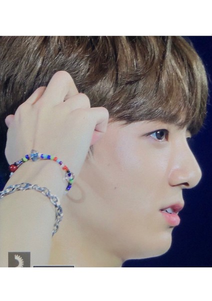 Renkli Kpop Bangtan Boy Jung Kook Boncuk Bileklikleri Army Gökkuşağı Renkli Boncuklu Takı Hediye Yeni Tasarım BTS-101 (Yurt Dışından) fiyatları