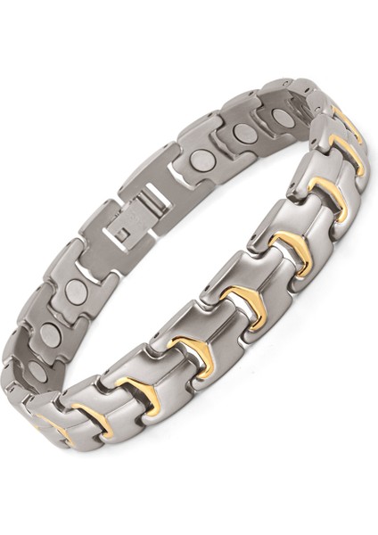 Bileklik Rainso Erkek Bilezik El Zinciri Sağlık Enerji Manyetik Bilezik Şanslı Erkek Titanyum Takı Babalar Günü Hediye Yeni 2021 (Yurt Dışından)