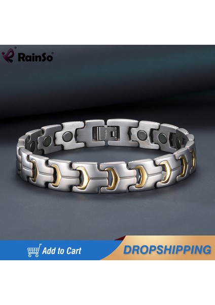 Bileklik Rainso Erkek Bilezik El Zinciri Sağlık Enerji Manyetik Bilezik Şanslı Erkek Titanyum Takı Babalar Günü Hediye Yeni 2021 (Yurt Dışından) fiyatları