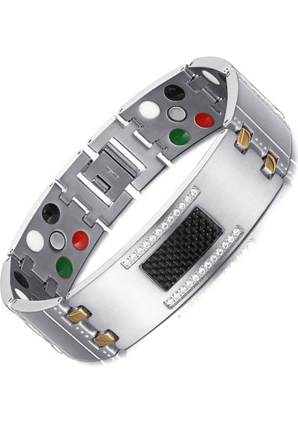 Altın Gül Welmag Titanyum Bileklik Sağlık Bakımı Kristal Manyetik Bileklikler Erkekler Germanium Turmalin Erkek Sağlık Bileklik Zinciri (Yurt Dışından) fırsatları