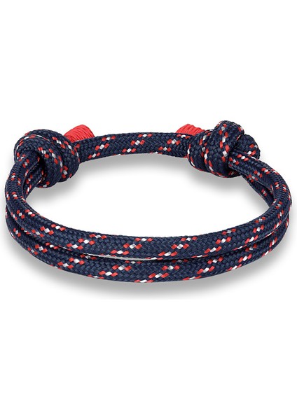 Donanma Yeni Gelen Yüksek Kaliteli Örgü Halat Çok Katmanlı Hayatta Kalma Bilezikleri Erkekler Trendi Basit Renkli Erkek Örgü Ayak Bileziği Kadınlar (Yurt Dışından)