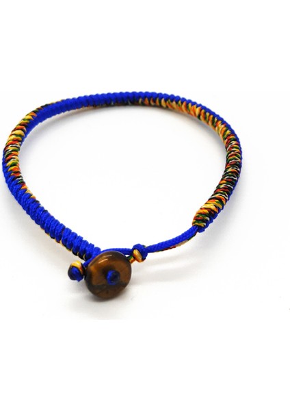 Y16-17CM Tarzı Siyah Aızhcraft 24 Renkli Budist Aşk Şanslı Kolye Tibet Bilezikler ve Bilezikler Kadınlar ve Erkekler Için El Yapımı Takı Shambhala Himalaya Hediye (Yurt Dışından)