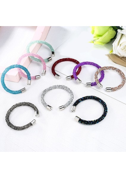Kırmızı Şık Kristal Kolluk Bilezik Açık Bilezikler Pulseira Feminina Kadınlar Için Bijuteri Yeni Moda Takı Hediye Bilezikler (Yurt Dışından) modelleri