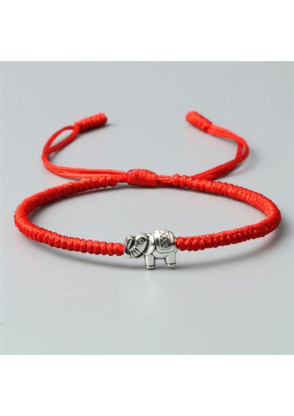 Kahverengi Fil Tılsım Bileklik Siyah Kırmızı Iplik Halat El Yapımı Örme Ayarlanabilir Bilezikler&bilezikler Kadın Erkek Şanslı Takılar (Yurt Dışından) fiyatları