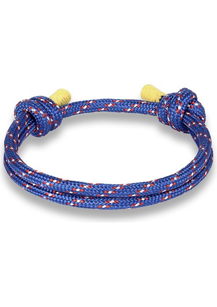 Koyu Mavi Yeni Gelen Yüksek Kaliteli Örgü Halat Çok Katmanlı Hayatta Kalma Bilezikleri Erkekler Trendi Basit Renkli Erkek Örgü Ayak Bileziği Kadınlar (Yurt Dışından) fırsatları