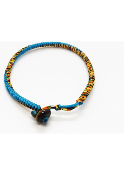 Y15-16CM Tarzı Tavuskuşu Mavisi Aızhcraft 24 Renkli Budist Aşk Şanslı Kolye Tibet Bilezikler ve Bilezikler Kadınlar ve Erkekler Için El Yapımı Takı Shambhala Himalaya Hediye (Yurt Dışından)