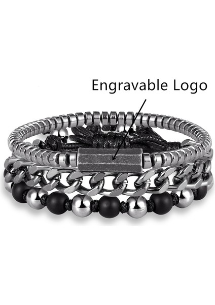 C95 Punk ve Kafatası Taş Boncuklu Bilezik Erkekler Vintage Hematit Çok Katmanlı Zincir Bileklik Erkek El Yapımı Özel Takı Hediye (Yurt Dışından) fırsatları