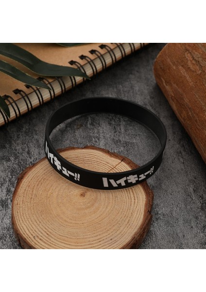 No.8 Boyutu Haikyuu Bileklik Bilezik Anime Voleybol Erkekler Harfler Silikon Bilezik Unisex Takı Aksesuarları (Yurt Dışından) modelleri