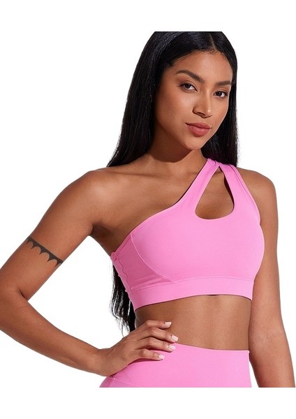 Içi Boş Tek Omuz Askılı Iç Çamaşırı Spor Kadın Yoga Sutyeni Çıkarılabilir Güzel Sırt Eğitimi Dış Giyim Yoga Yeleği Fitness (Yurt Dışından)