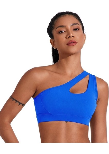 Içi Boş Tek Omuz Askılı Iç Çamaşırı Spor Kadın Yoga Sutyeni Çıkarılabilir Güzel Sırt Eğitimi Dış Giyim Yoga Yeleği Fitness (Yurt Dışından)