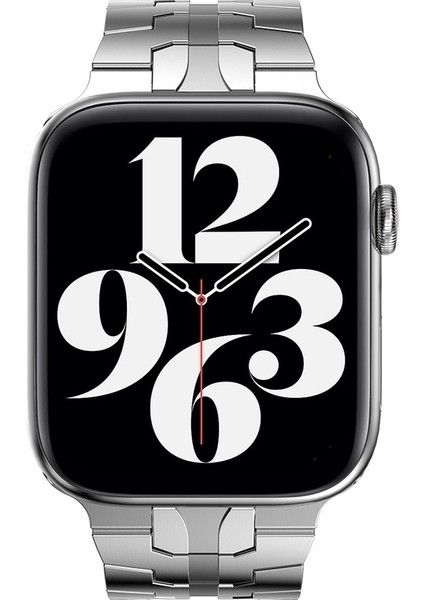 Apple Saat 7 41 Mm. - 6 & Se & 5 & 4 40 Mm. - 3 & 2 ve 1 38 Mm. Gümüş Kayış (Yurt Dışından)