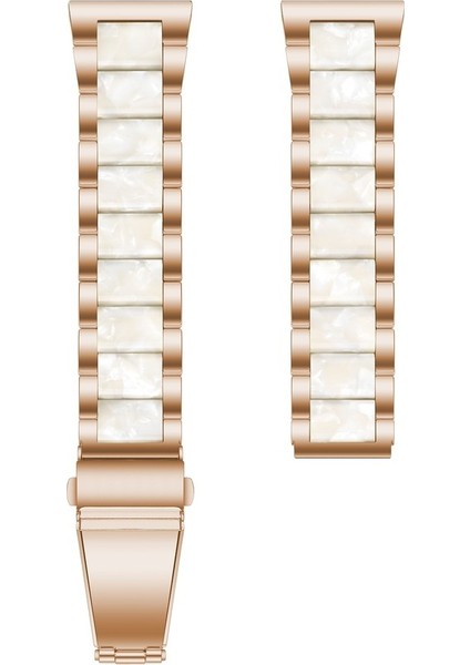 Metal 3 Boncuklar - Huawei Için Reçine Kayışı Gt 3 42 Mm. - Gt 2 42 Mm. Altın Beyaz (Yurt Dışından) fiyatları